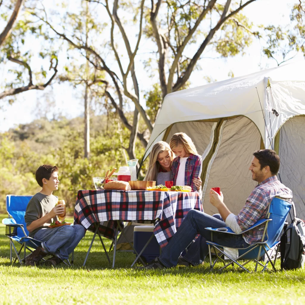 family camping pitches