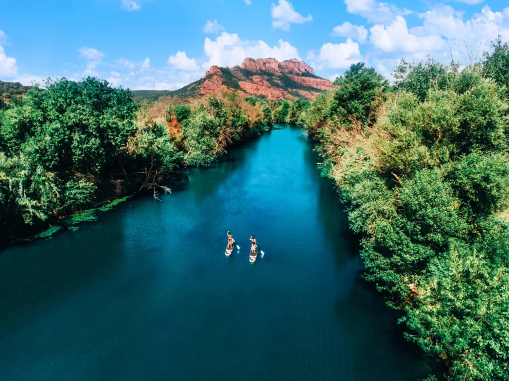 camping kayak roquebrune argens rocher